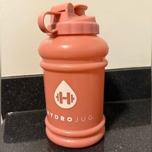 Rust pink HydroJug with or without black Cheetah Cover